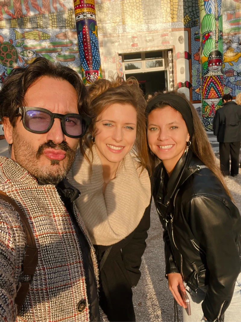 Foto selfie del team