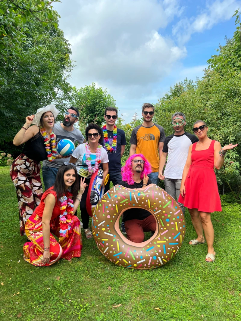 Il team di Nuovi Spazi in estate