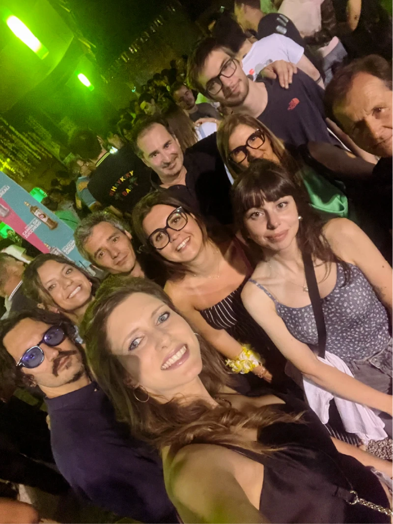 Il team di Nuovi Spazi la sera