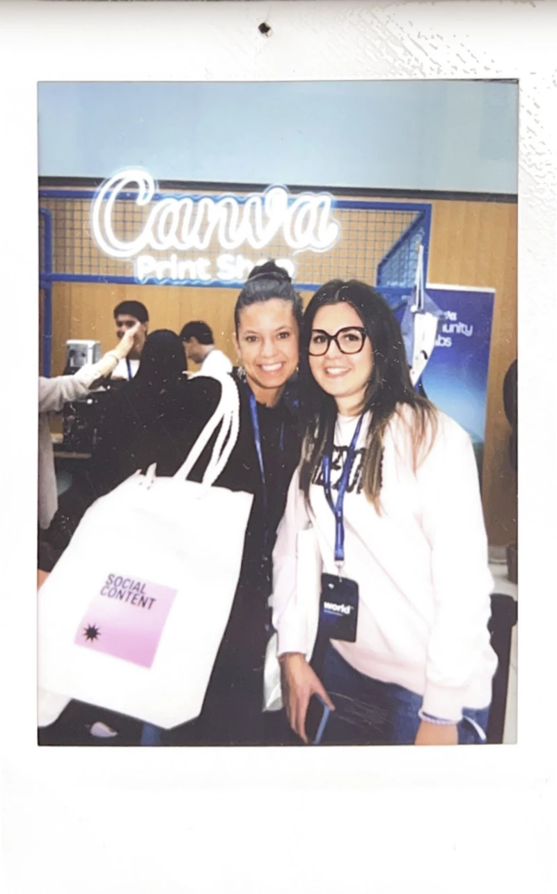 Polaroid foto Isa e Anna